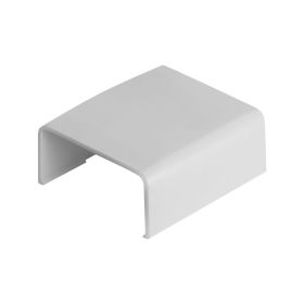 Wire Trak Joint Cover for Raceway PVC White, 1 1/2inch W x 3/4inch H