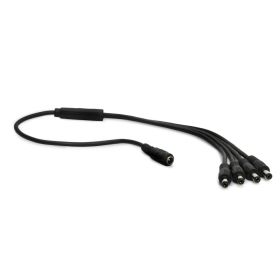 1 Female to 4 Male DC/AC Power Splitter Cable (18inch)