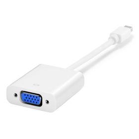 Cmple - Mini DVI to VGA Converter, Mini-DVI Male to VGA Female Video Cable Adapter (White) - 6 inches