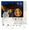 50-light 100ft Indoor/Outdoor Plug-in Integrated LED Globe String Lights with Dimmer Timer, Bluetooth App Control