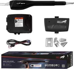 Mighty Mule MM371W Automatic Gate Opener, Smart and Solar Ready, Includes Gate Opener Remote and More-Up to 16ft Long