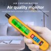 BSIDE NEW Air Quality Detector Auto Alarm Formaldehyde HCHO TVOC Portable LCD Display Home Office Detection Rechargeable