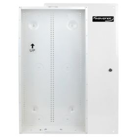 Wavenet - 28 Inch Structured Wiring Enclosure with Screw-on Door for Home Low Voltage Wiring, Fully Metal  White