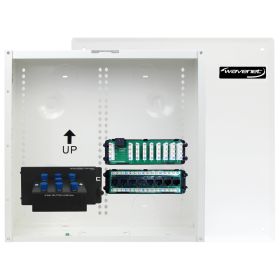 Wavenet  14 Structured Wiring Enclosure Combo Kit with Three Modules: 8â€Port Cat6 Data, 8-Port Voice Module & 6â€port 2 GHz Video Splitter