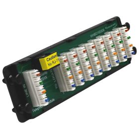 Wavenet  4-Phone Lines, 8-Points Telephone Module 110-IDC Punch Down Connections with RJ31X Security Port for Structured Wiring Enclosure