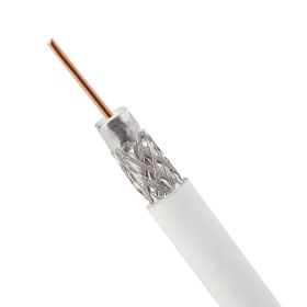 RG6 Standard Dual Shield Cable (Option: 500 Feet White)