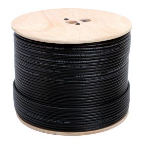 RG6 Standard Dual Shield Cable (Option: 1000 Feet Black)