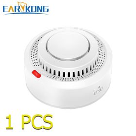 Tuya WiFi Smoke Alarm Fire Protection Smoke Detector Smokehouse Combination Fire Alarm Home Security System Firefighters (Ships From: China, Color: 1 pcs)