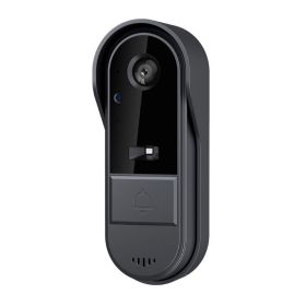 Smart Wireless Video Doorbell Bidirectional Visual Intercom Doorbell (Color: Black, Type: Style A)