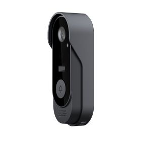 Smart Wireless Video Doorbell Bidirectional Visual Intercom Doorbell (Color: Black, Type: Style B)