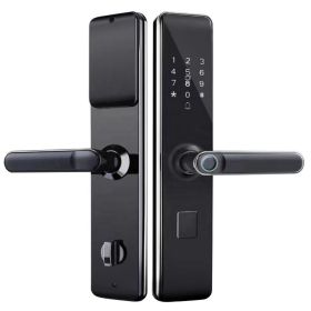 "Smart Security Handle with Digital Tuya Integration - WiFi Enabled Apartment Fingerprint Door Lock with Keys" (SPECIAL FEATURES: TAMPER ALARM, TYPES: SMART PHONE)