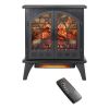 24 inch 3D Flame Electric Infrared Quartz Fireplace Stove with remote control