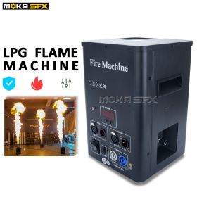 MOKA SFX DJ Fire Machine Professional Stage Effect Equipment Dmx Fire Machine LPG Flame Projector Fire Projector Machine (Color: 2 units, Plug Type: US PLUG)