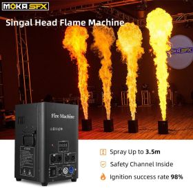 MOKA SFX Fire Machine Stage Effect DMX Flame Thrower Flame Projector for Outdoor Indoor Stage Show with Safe Channel (Color: 2 units, Plug Type: US PLUG)