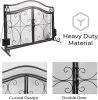 Fireplace Screen,  Metal Fire Place Cover Two-Doors Large Flat Guard Screens