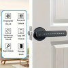 Tuya Fingerprint Door Lock with Lock Smart Fingerprint Door Handle with App Control and Key Biometric Door Lock, Fingerprint Door Lock for Bedroom